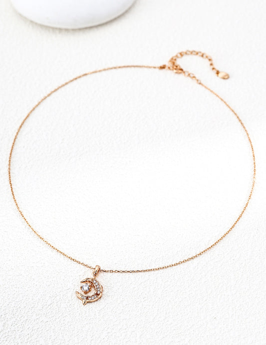 Delicate Satellite Chain Necklace