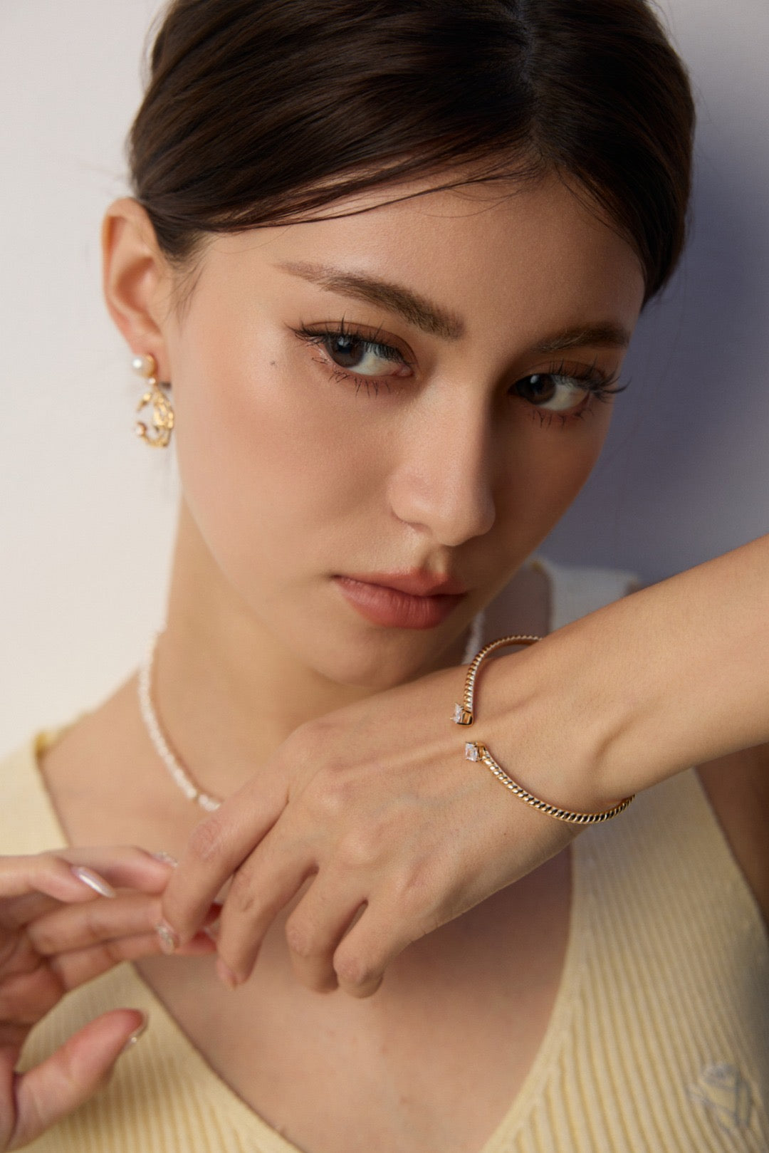 Polished Gold Bangle Bracelet