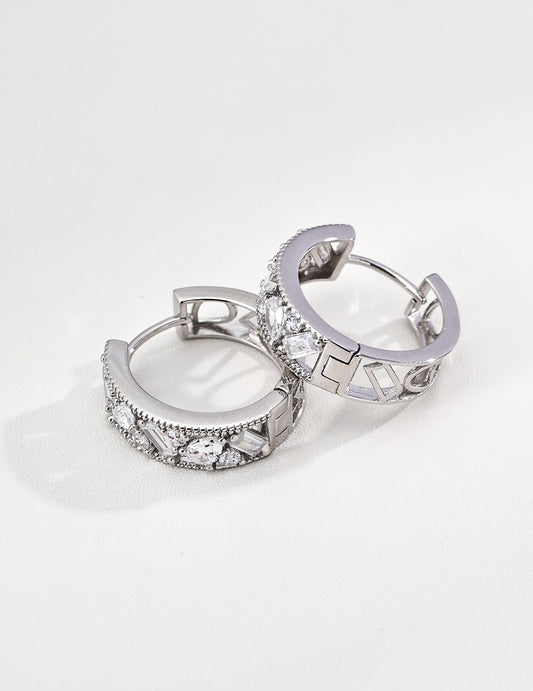 Inside Simplicity · Mixed Zirconia Cascade Earrings