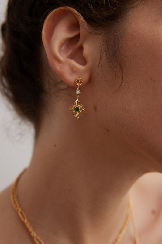 Stop Hiding · Sterling Silver Zirconia Earrings