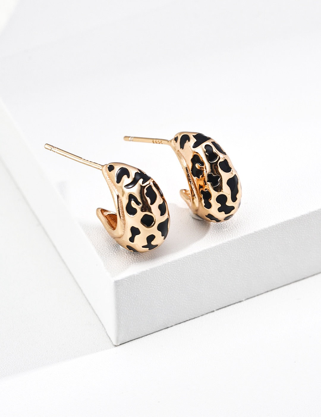Dare to Wear · Leopard Enamel Drop Earrings
