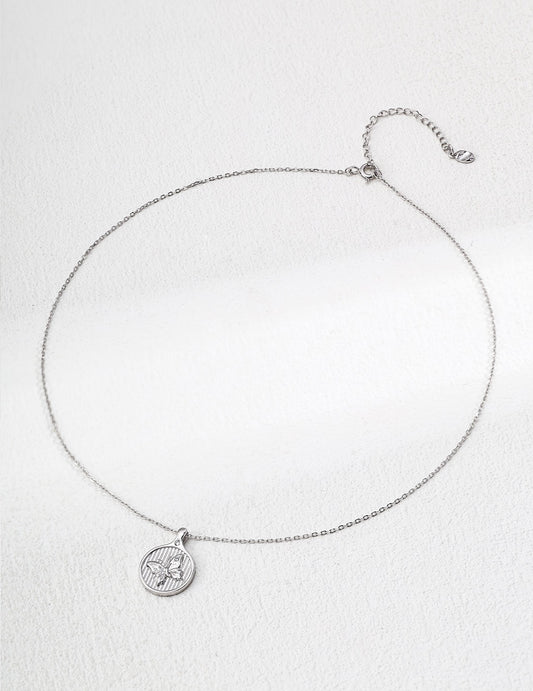 Don't Move · Butterfly Zirconia Pendant Necklace