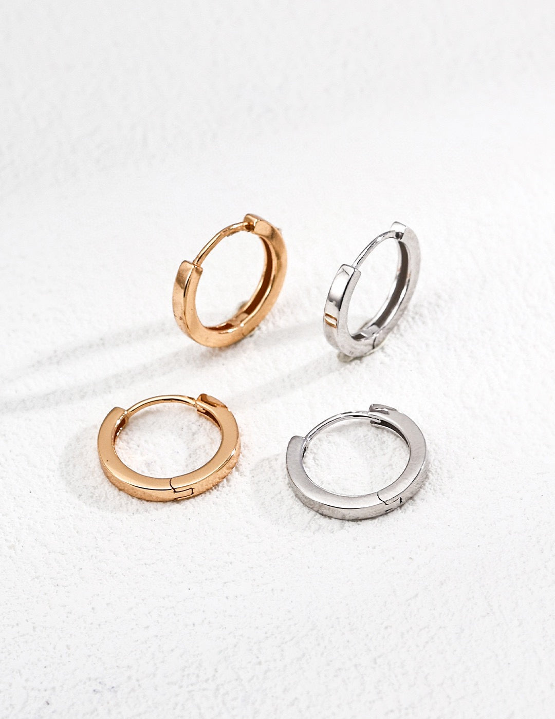 Minimalist Gold Circle Earrings