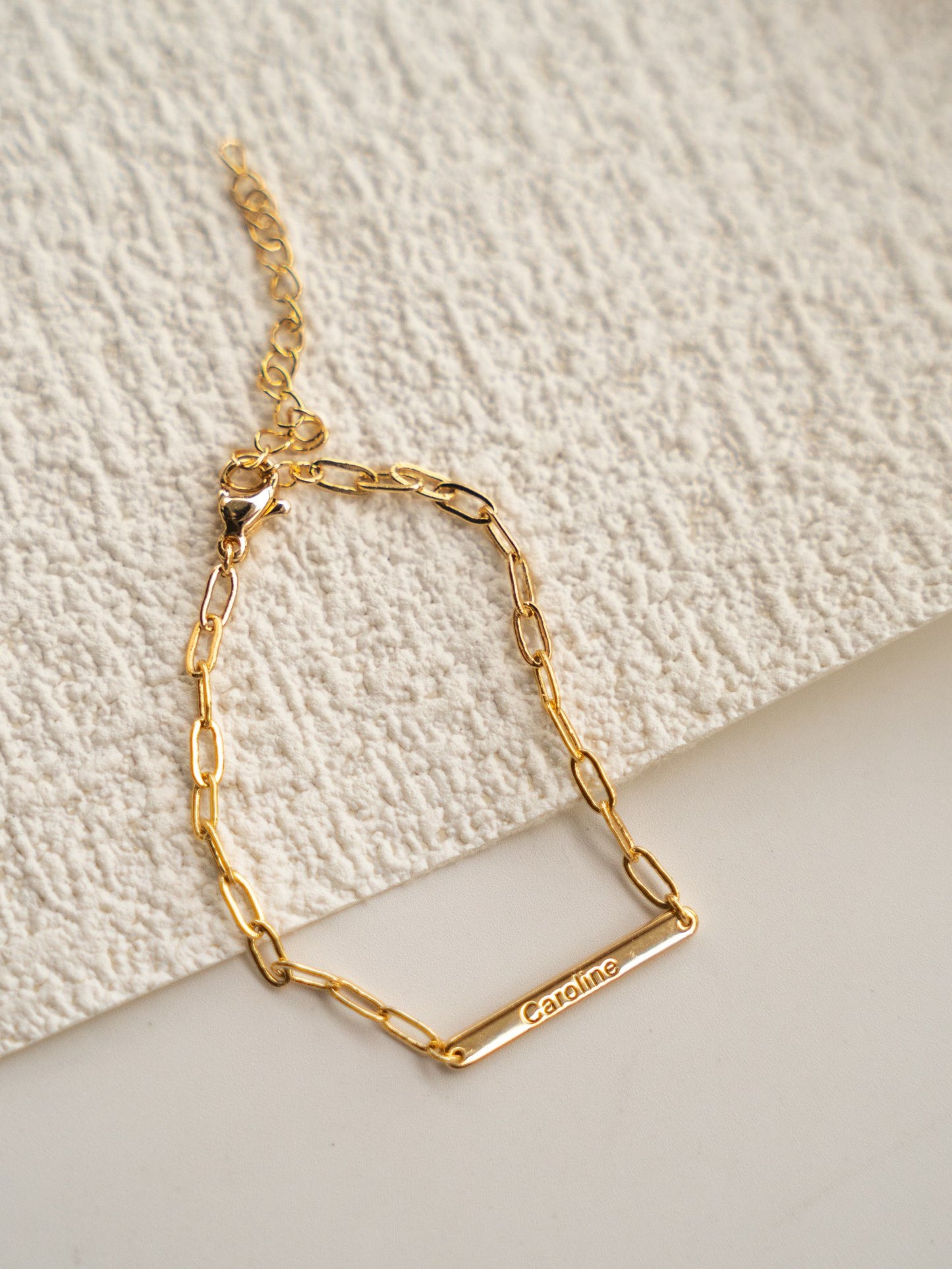 Customizable Paper Clip Chain Bracelet