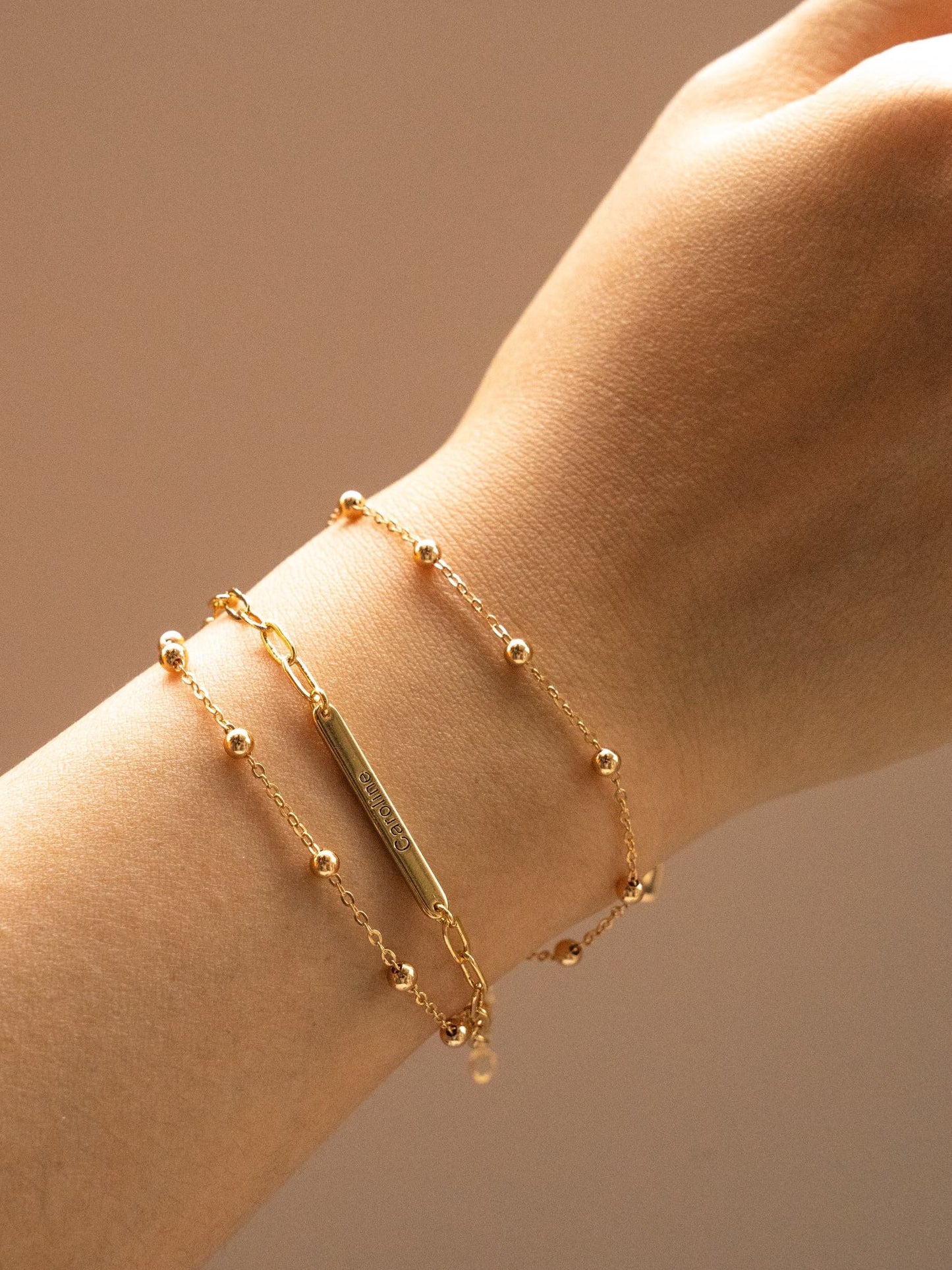 Customizable Paper Clip Chain Bracelet