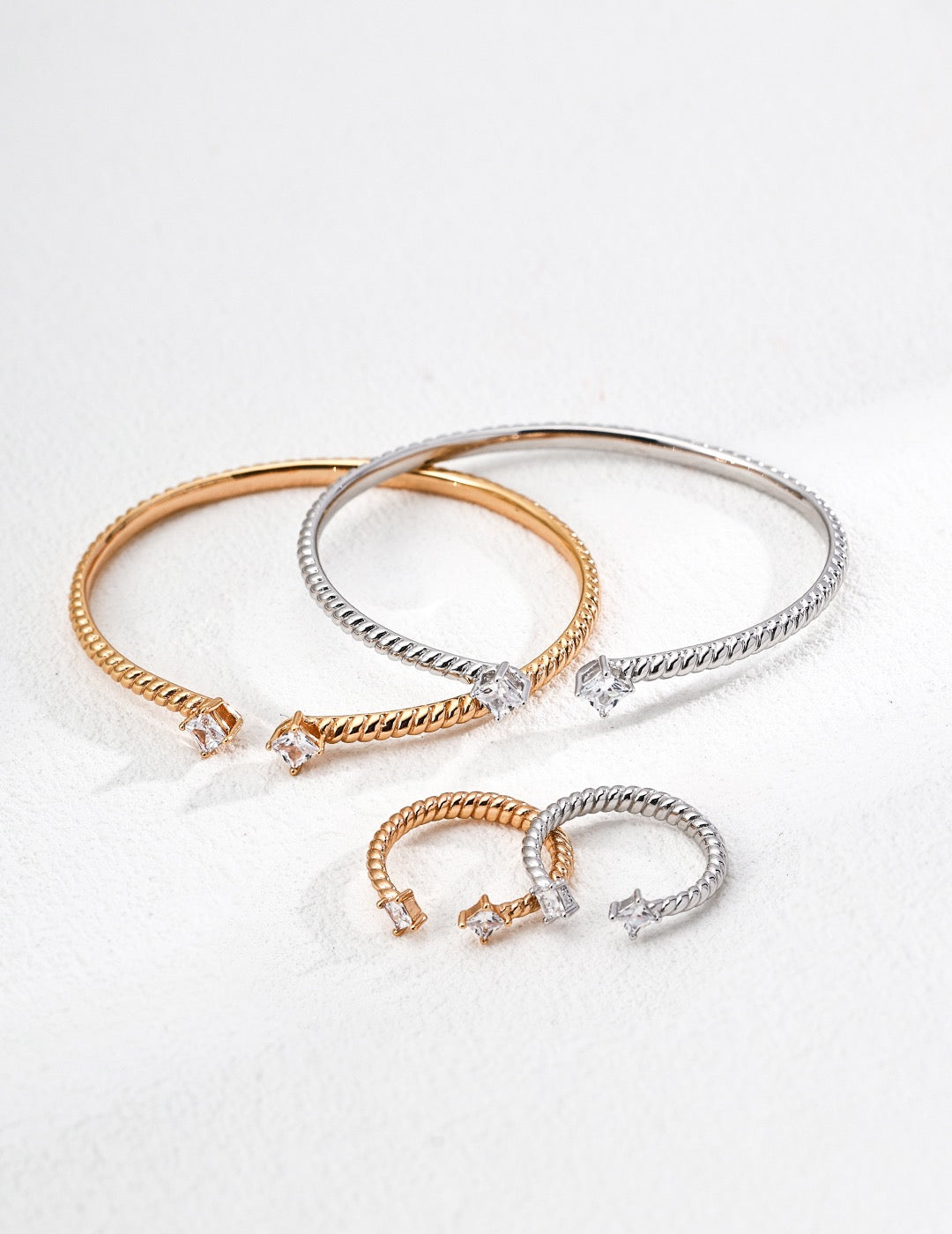 Polished Gold Bangle Bracelet
