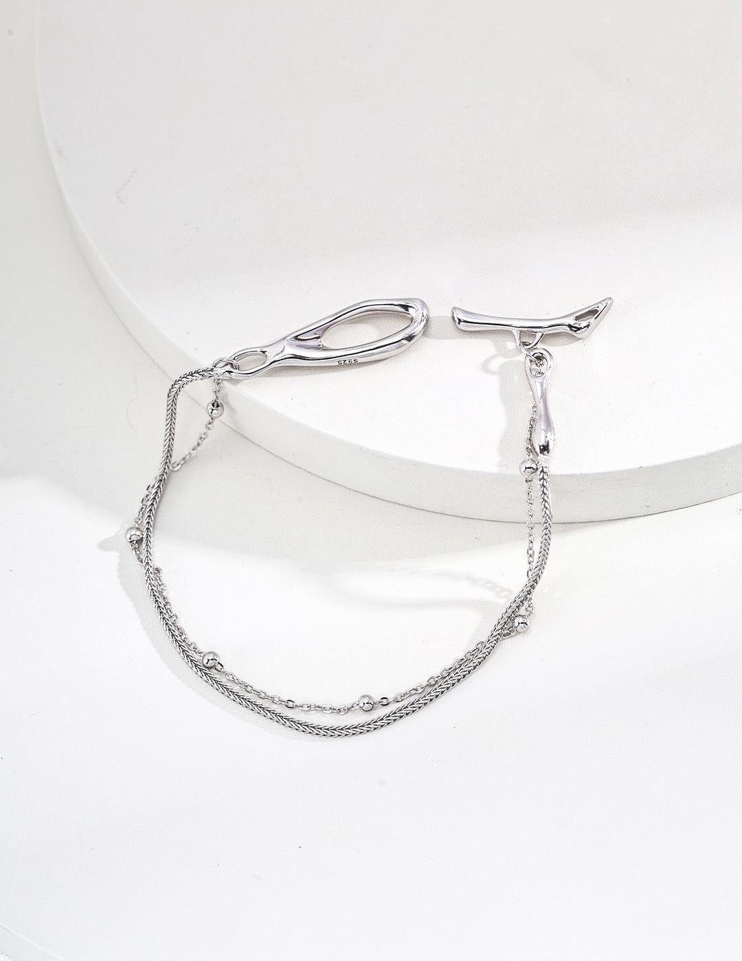 Minimalist Silver Chain Bracelet