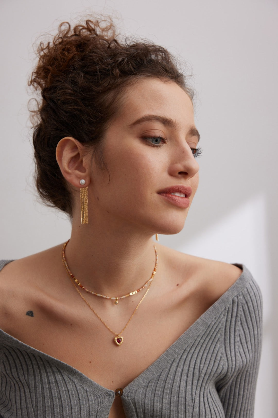 Pearl Tassel Drop Earrings