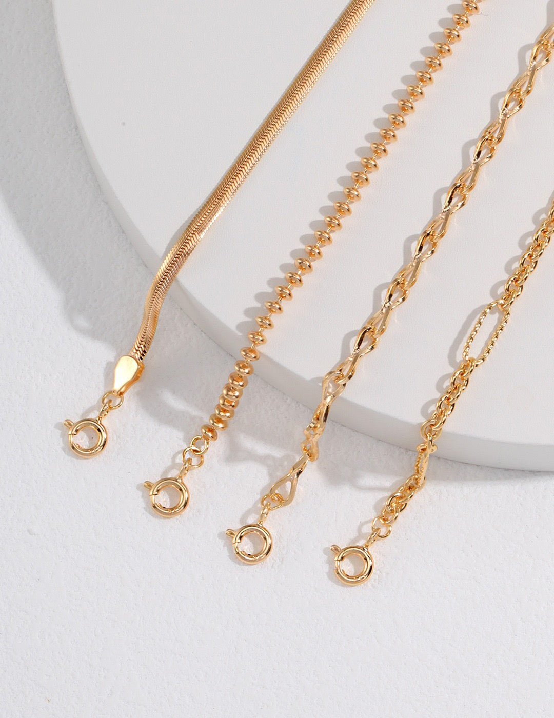 Gold Paper Clip Chain Necklace