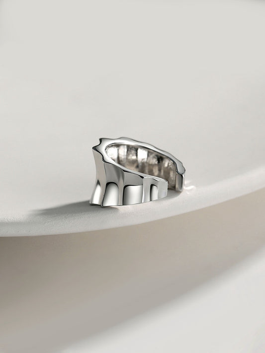 Undefined · Stackable Silver Ear Cuff