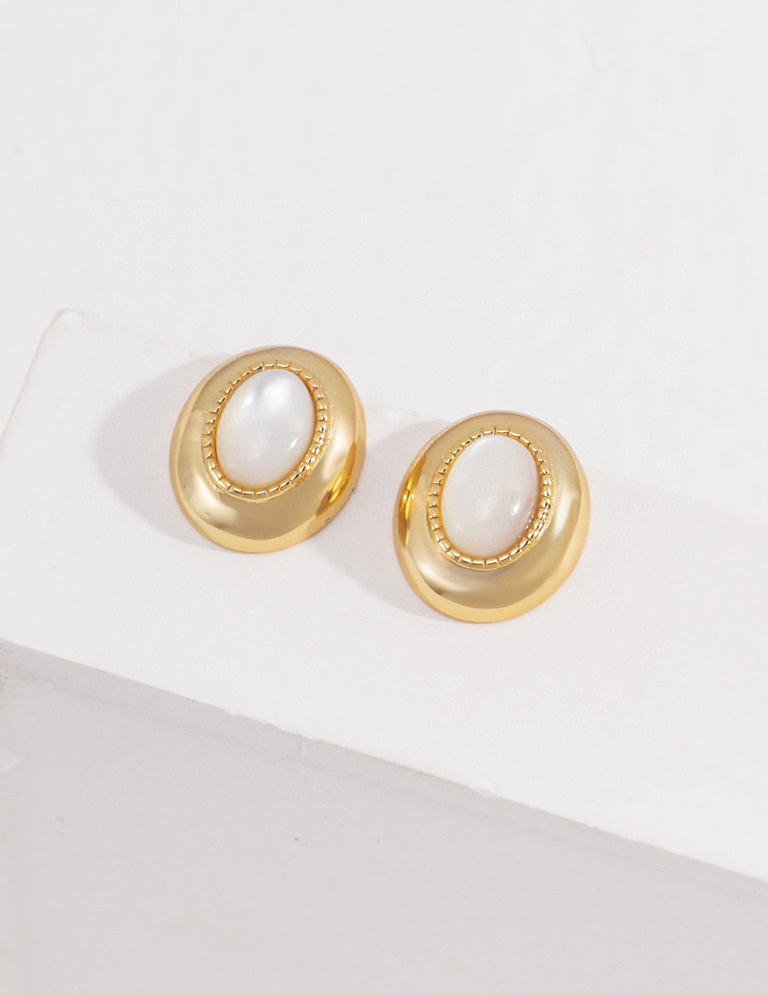 Inherited Grace · Mother of Pearl Silver Studs