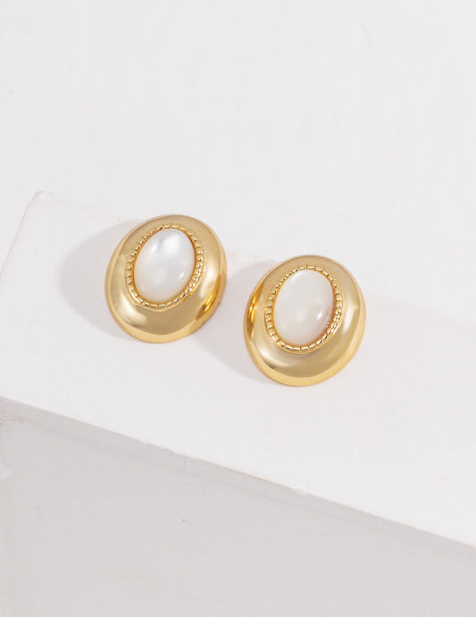 Inherited Grace · Mother of Pearl Silver Studs