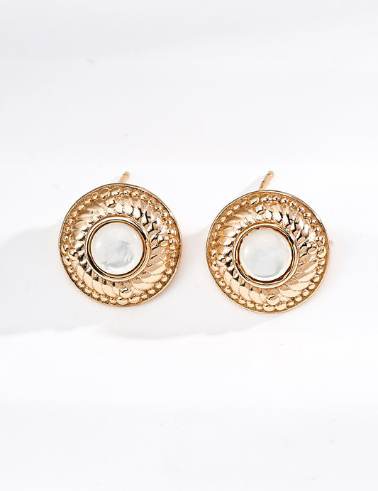 Long Overdue · Vintage Mother of Pearl Drop Earrings