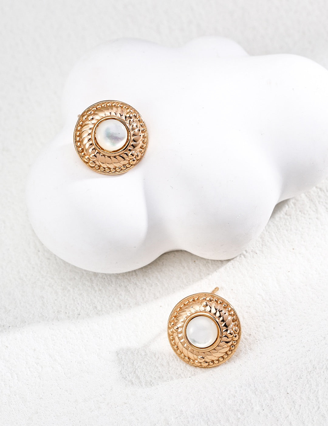 Long Overdue · Vintage Mother of Pearl Drop Earrings