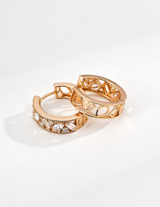 Inside Simplicity · Mixed Zirconia Cascade Earrings