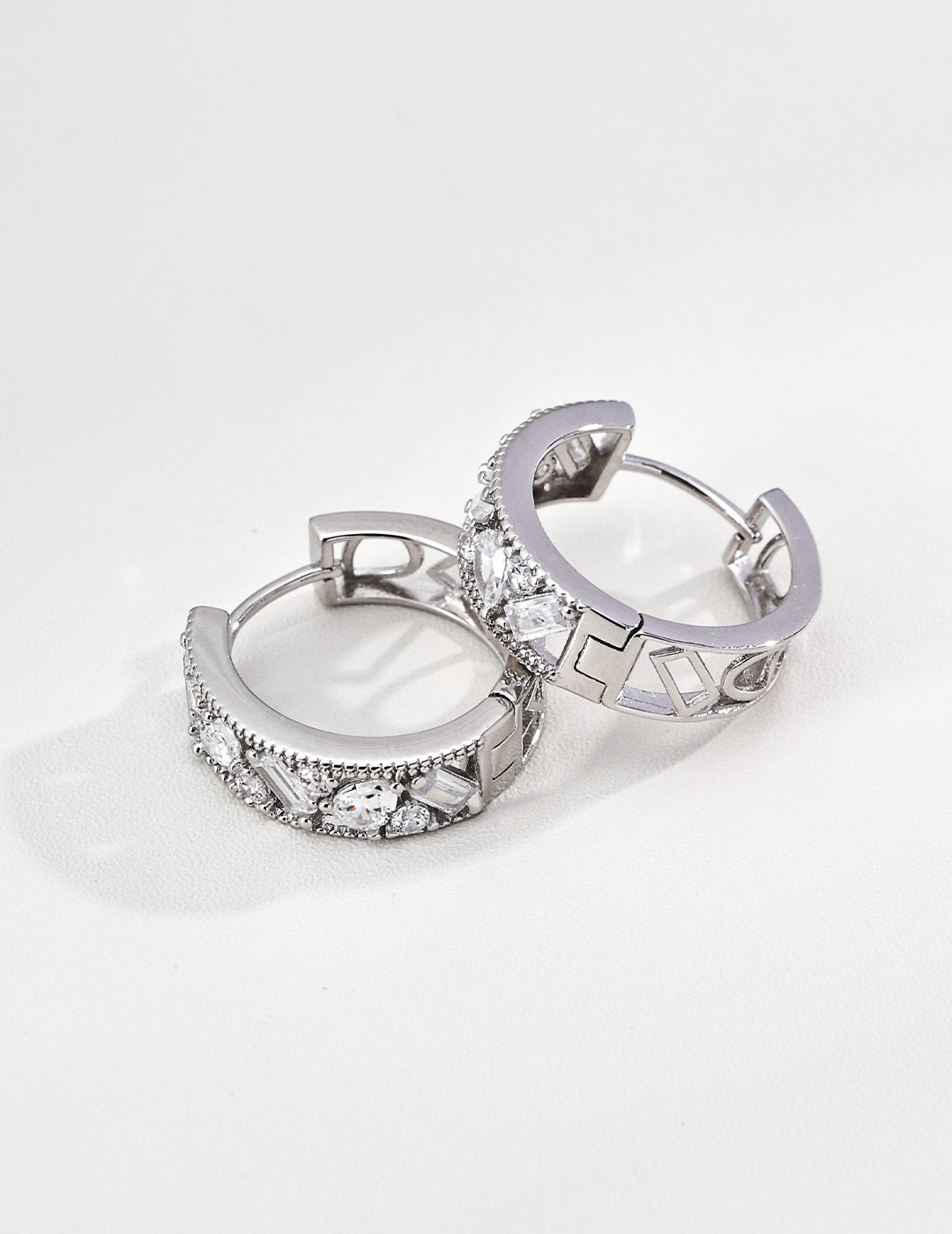 Inside Simplicity · Mixed Zirconia Cascade Earrings