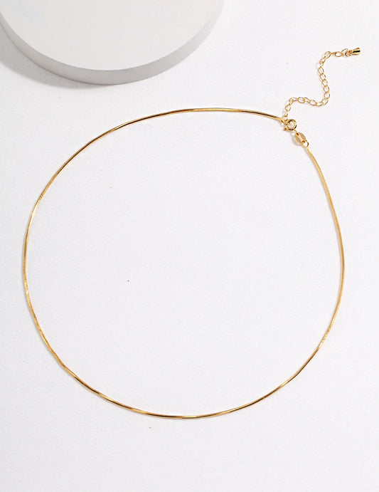 First Promise · Sterling Silver Snake Chain Necklace