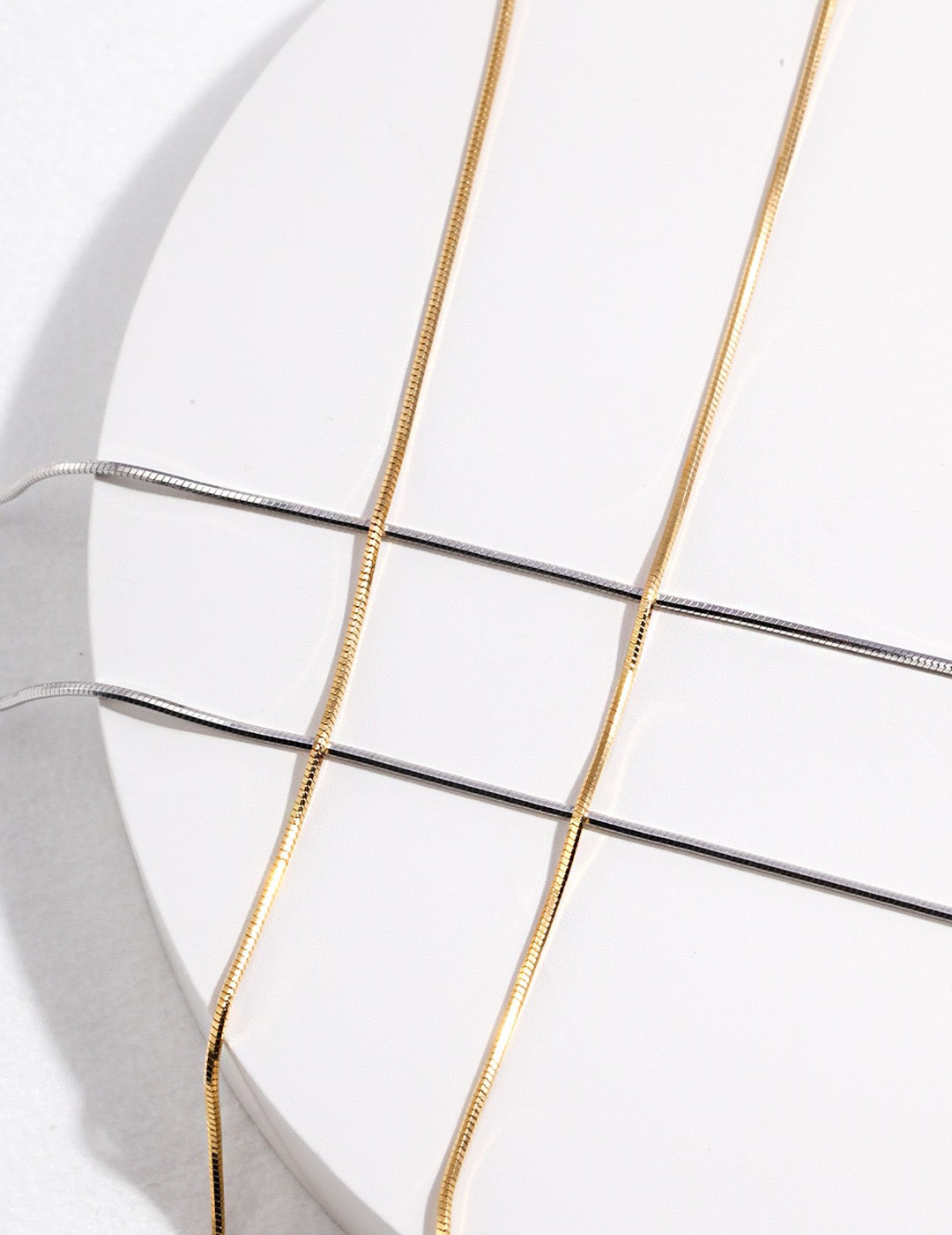 First Promise · Sterling Silver Snake Chain Necklace