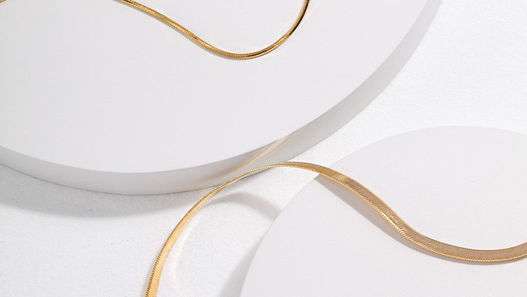 First Promise · Sterling Silver Snake Chain Necklace