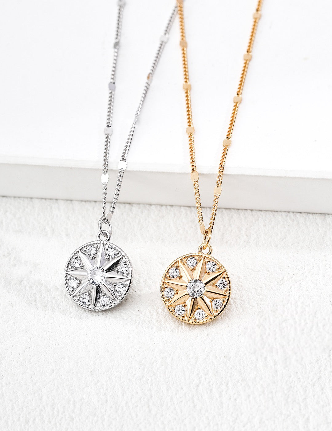 What If · Vintage Zirconia Silver Pendant Necklace