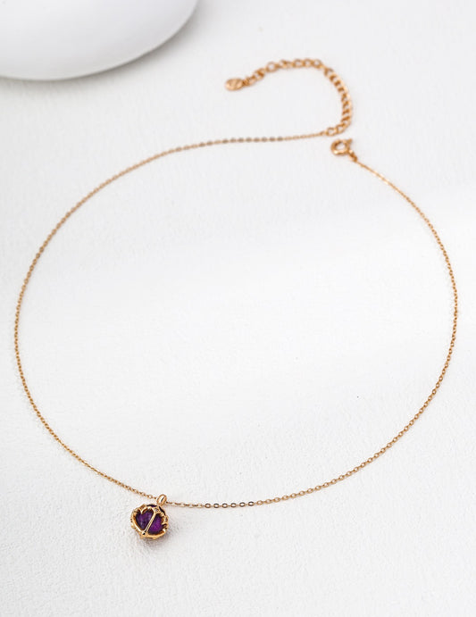 Carry It Forward · Amethyst Lucky Star Silver Necklace