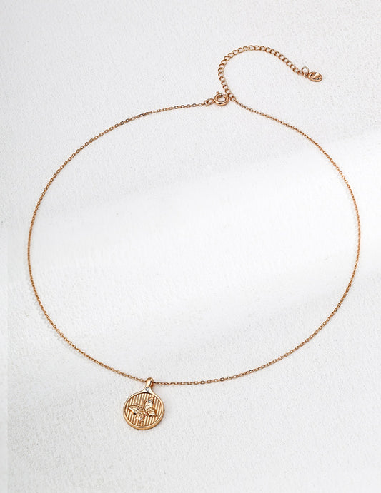 Don't Move · Butterfly Zirconia Pendant Necklace