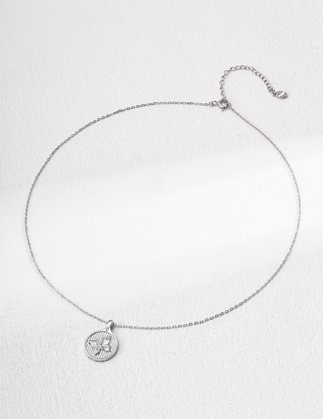 Don't Move · Butterfly Zirconia Pendant Necklace