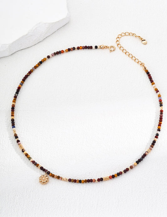 Keep Going · Yellow Jasper Sterling Silver Necklace