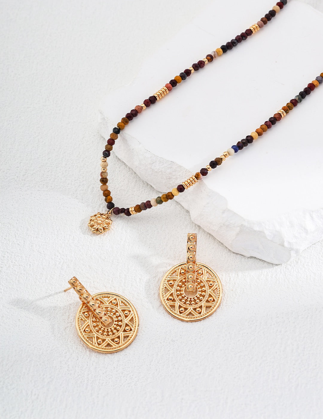 Keep Going · Yellow Jasper Sterling Silver Necklace