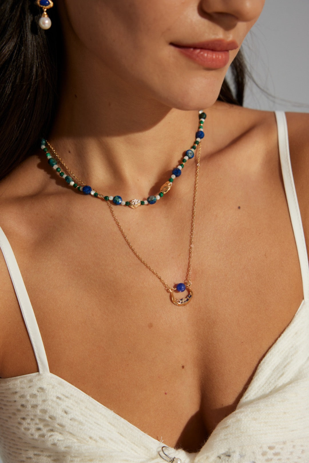One More Word · Natural Lapis Lazuli Stone Necklace