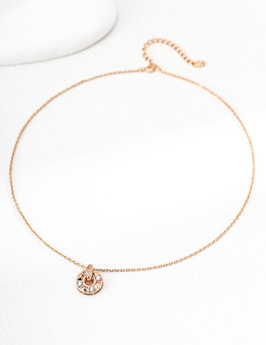 Every Step Counts · Fortune Wheel Zirconia Necklace