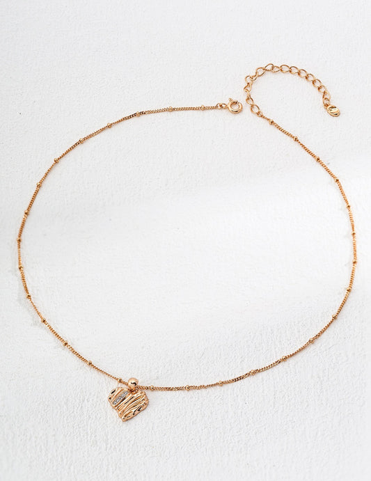 Worth It · Heart Zirconia Silver Necklace
