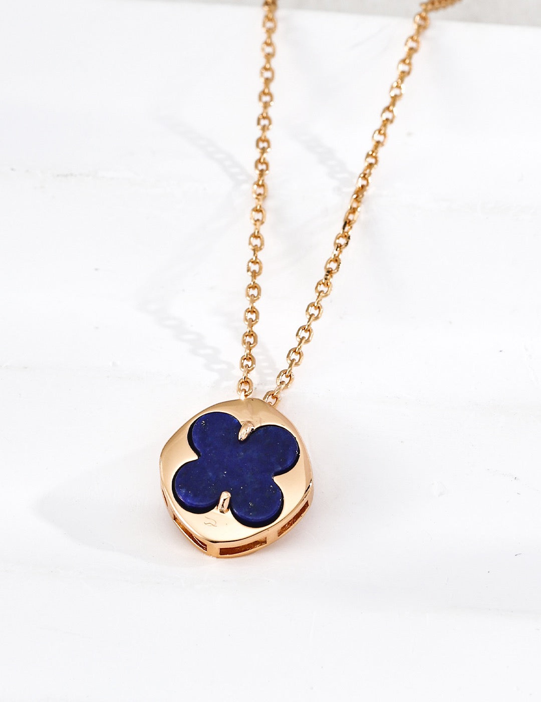 Same Shape · Four-Leaf Clover Multi-Stone Necklace