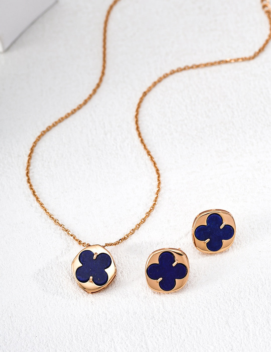 Same Shape · Four-Leaf Clover Multi-Stone Necklace
