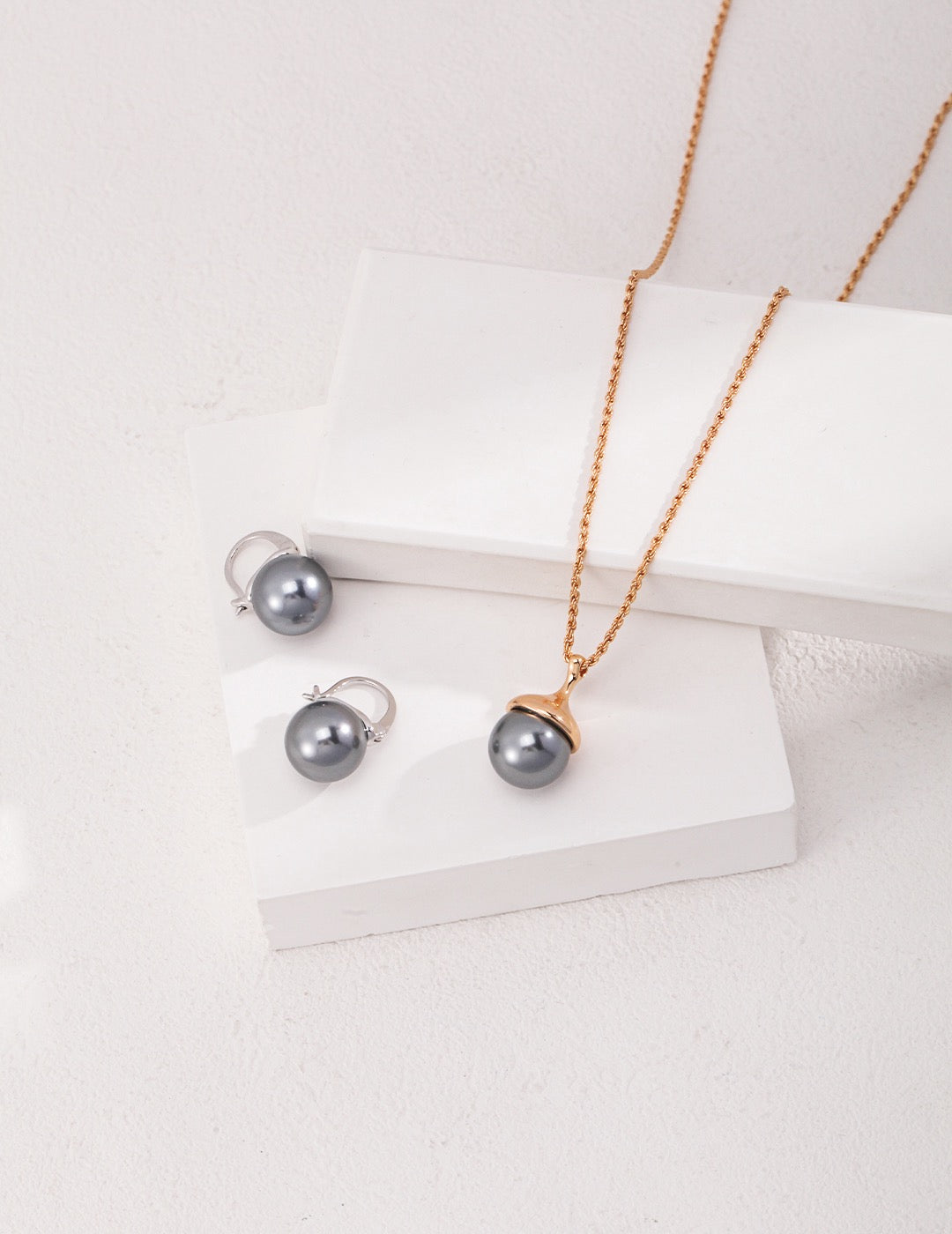 The Garden · Tiger's Eye Pine Cone Pendant Necklace