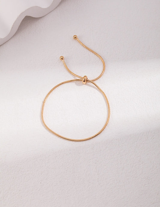 Month One · Minimal Sterling Silver Chain Bracelet