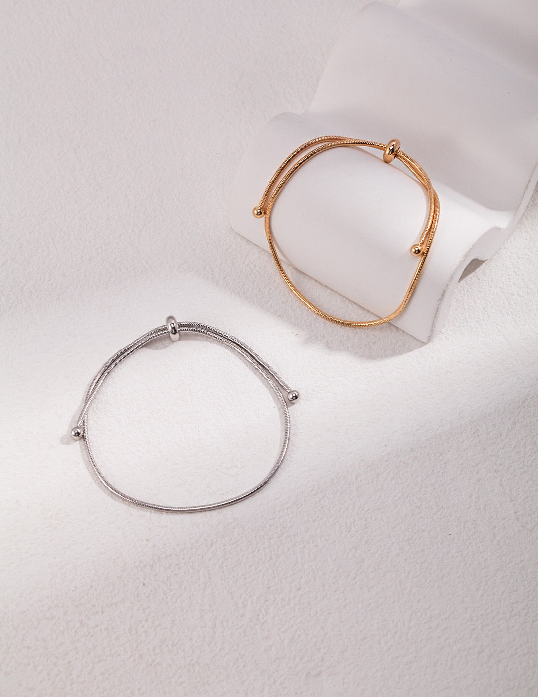 Month One · Minimal Sterling Silver Chain Bracelet