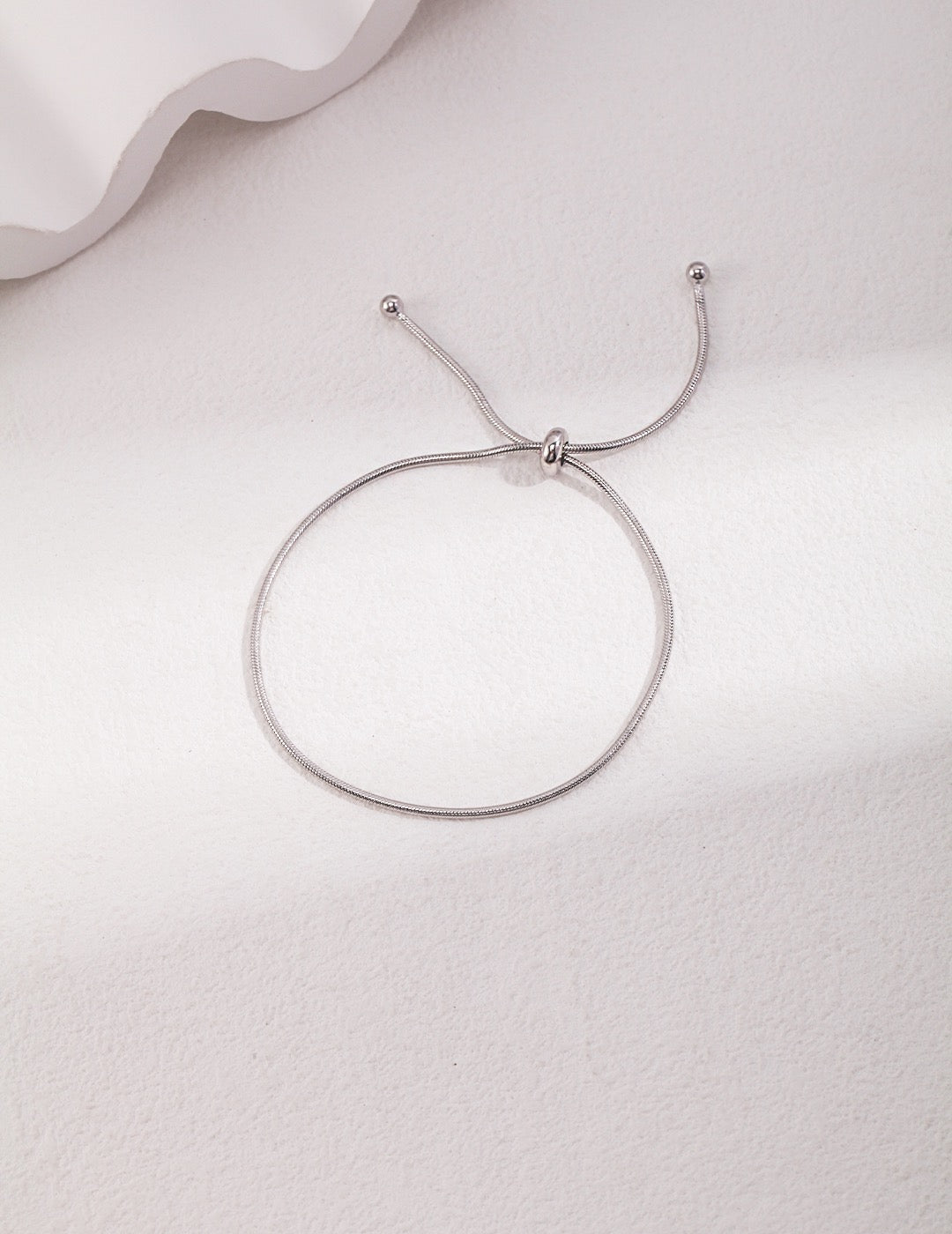 Month One · Minimal Sterling Silver Chain Bracelet