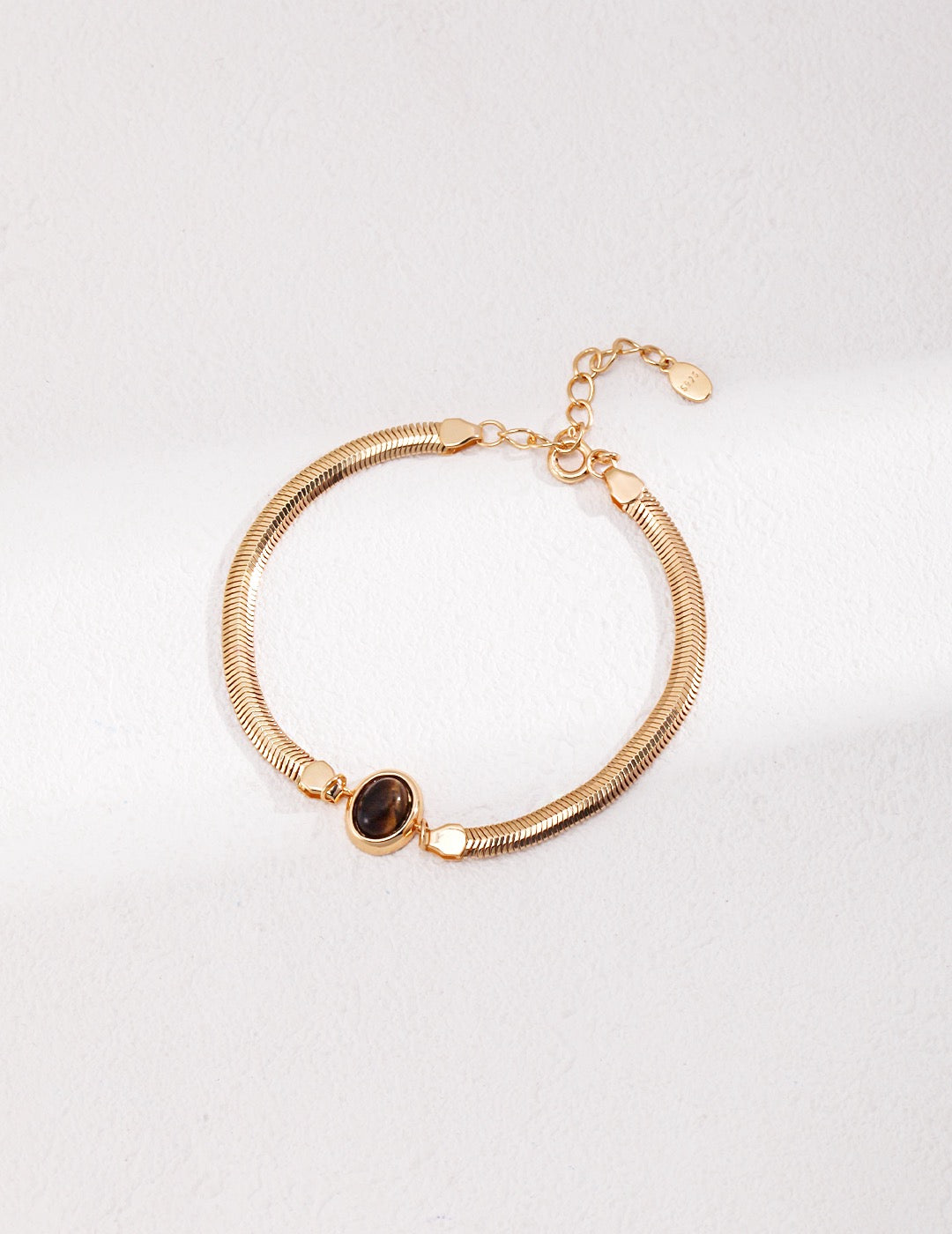 Soft Landing · Natural Lapis Lazuli & Tiger's Eye Bracelet