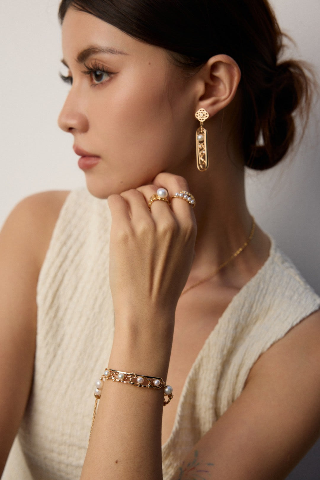 Not Yet · Faux Pearl Statement Ring