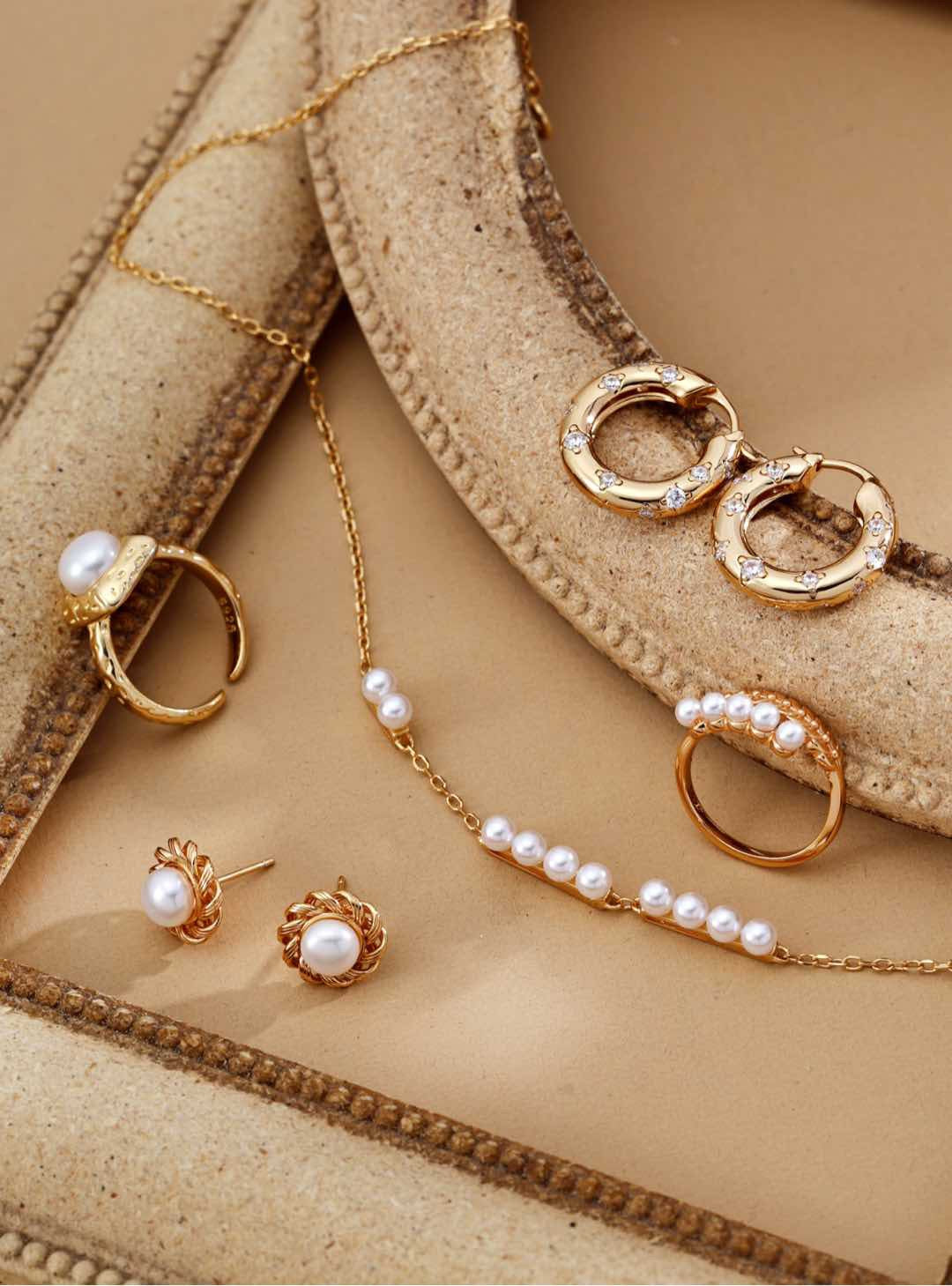 Not Yet · Faux Pearl Statement Ring