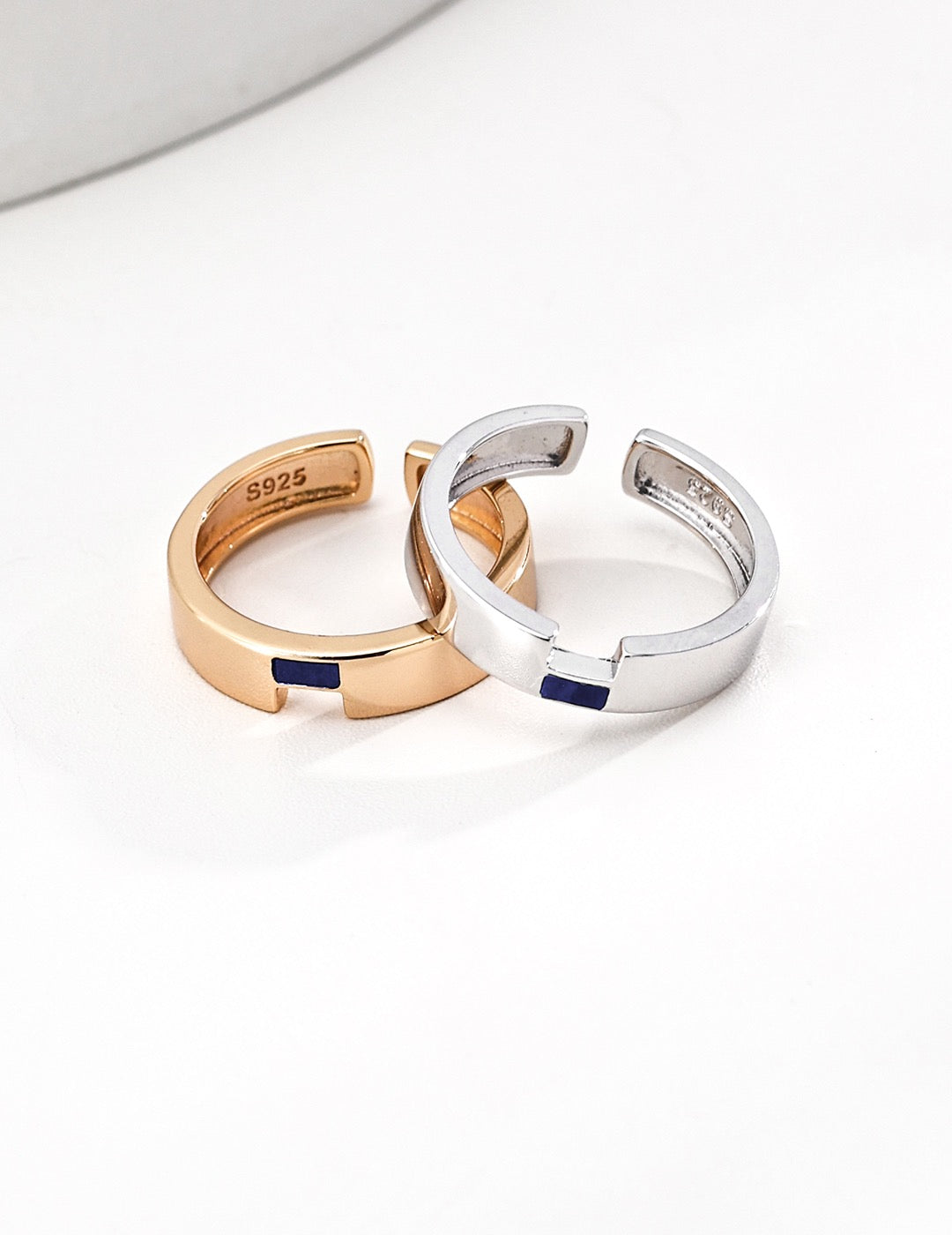 Both True · Lapis & Red Agate Contrast Ring