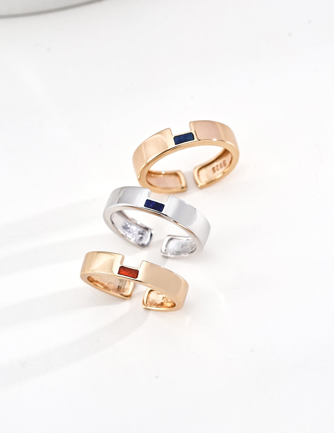 Both True · Lapis & Red Agate Contrast Ring