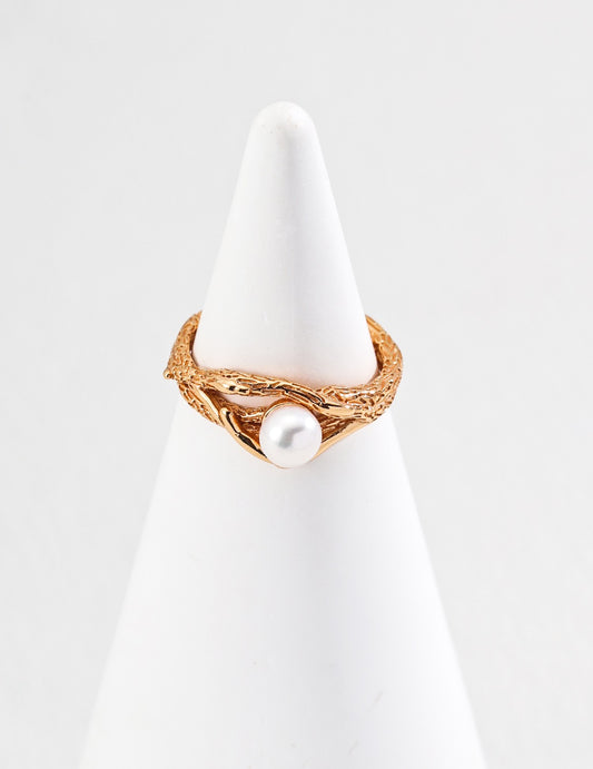In Its Place · Natural Pearl Silver Ring