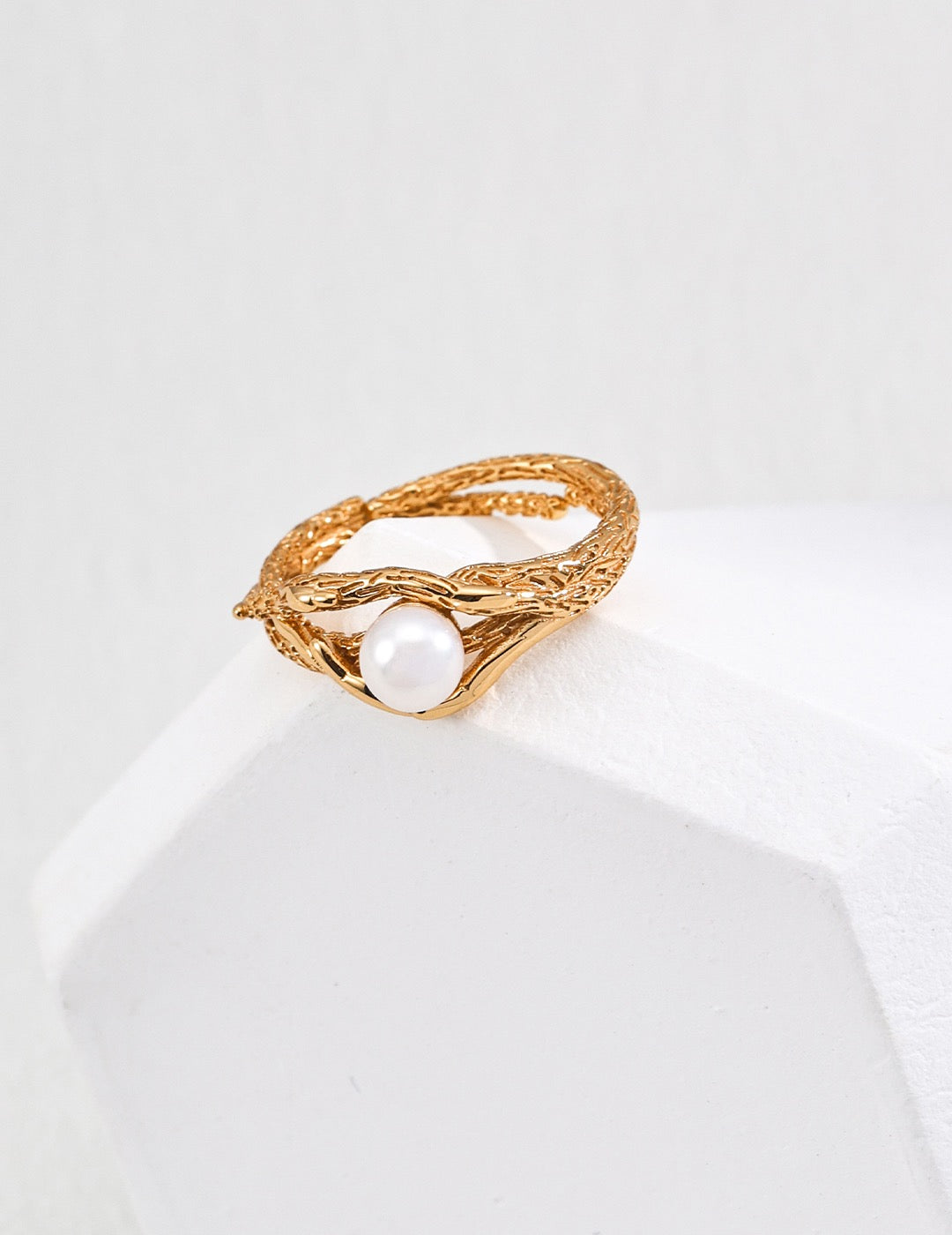 In Its Place · Natural Pearl Silver Ring