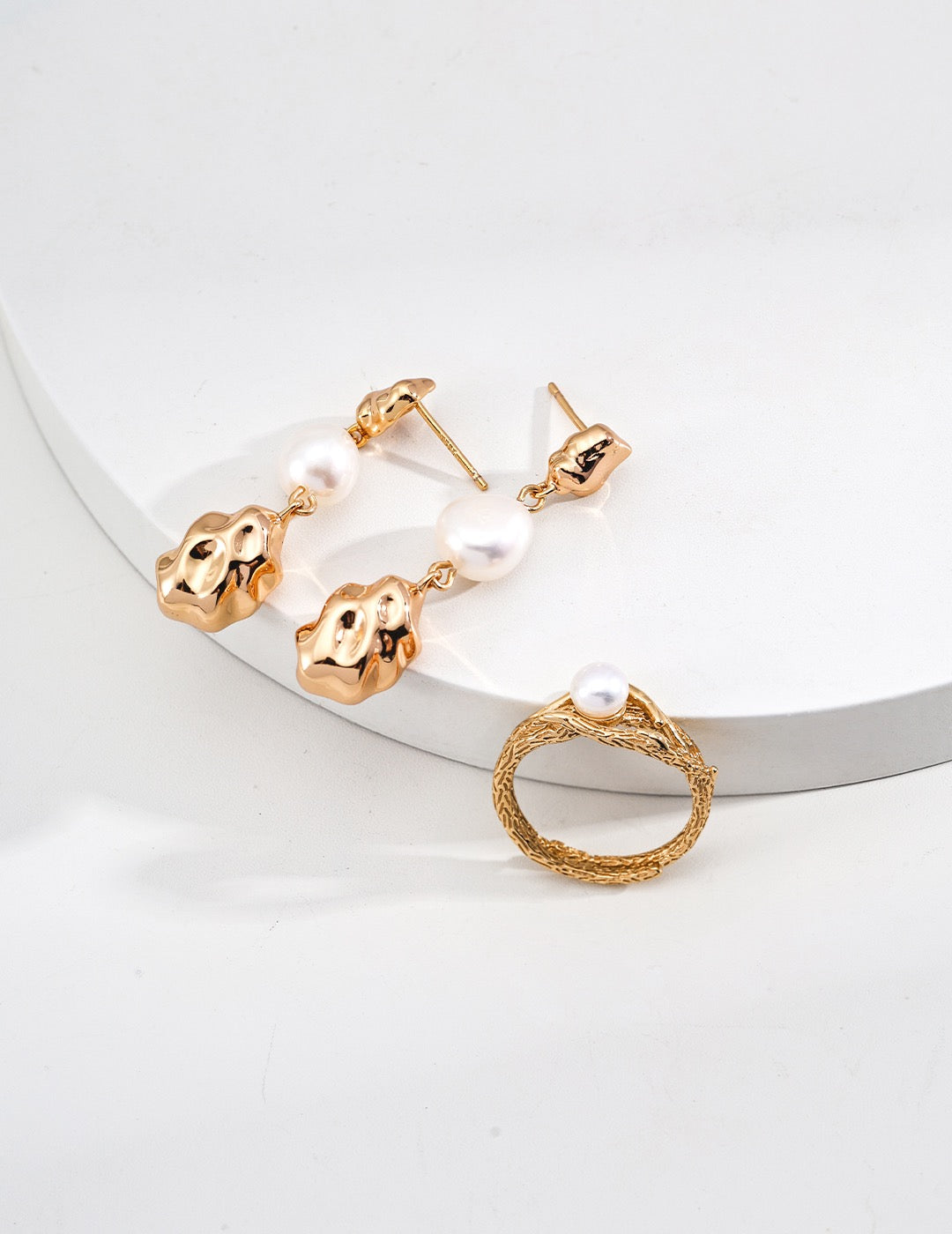 In Its Place · Natural Pearl Silver Ring
