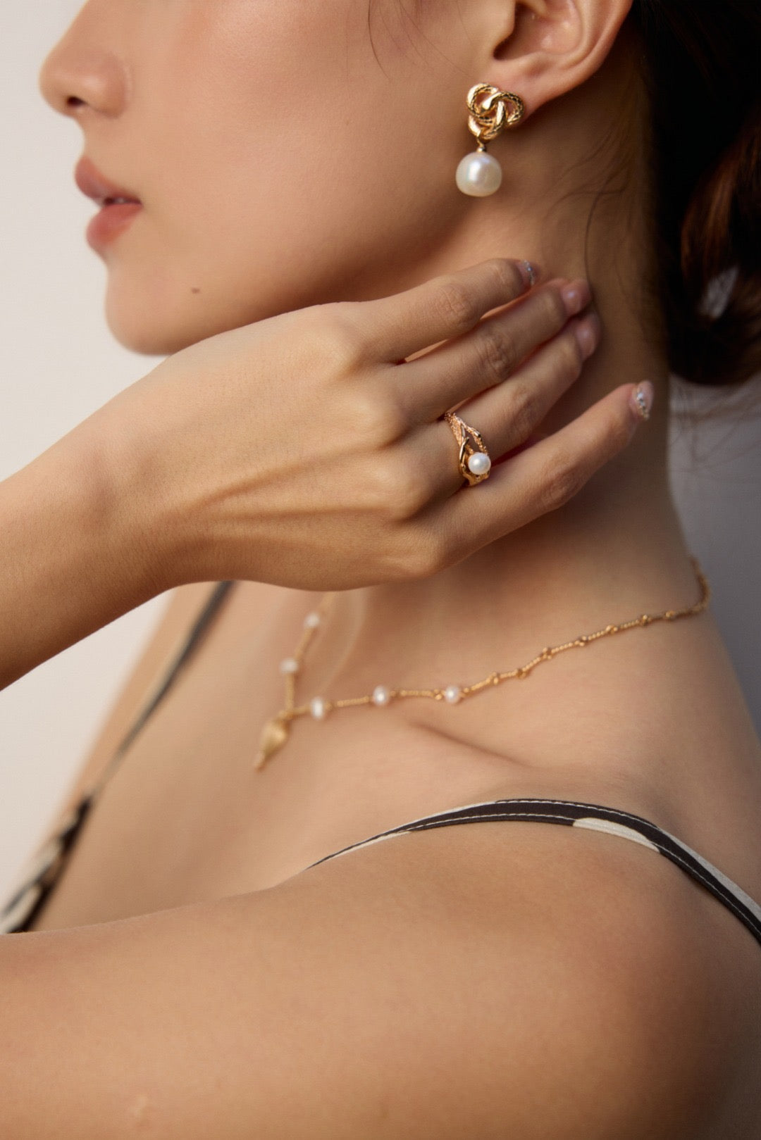 In Its Place · Natural Pearl Silver Ring