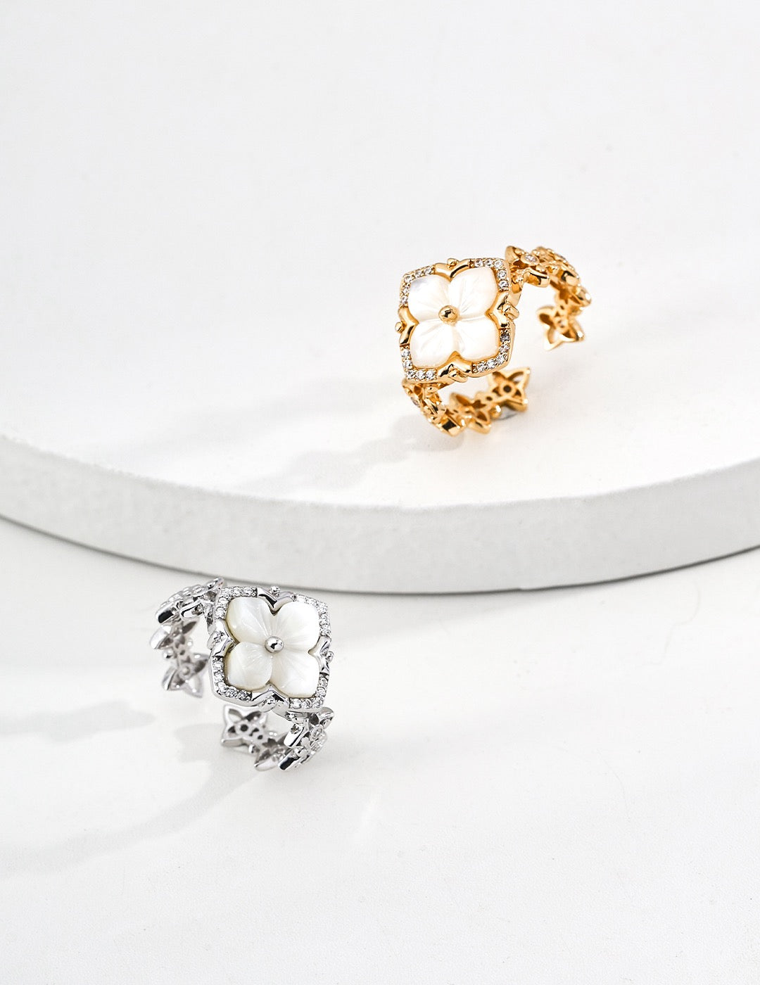 Still Not Over · Royal Four-Leaf Clover Pearl Ring