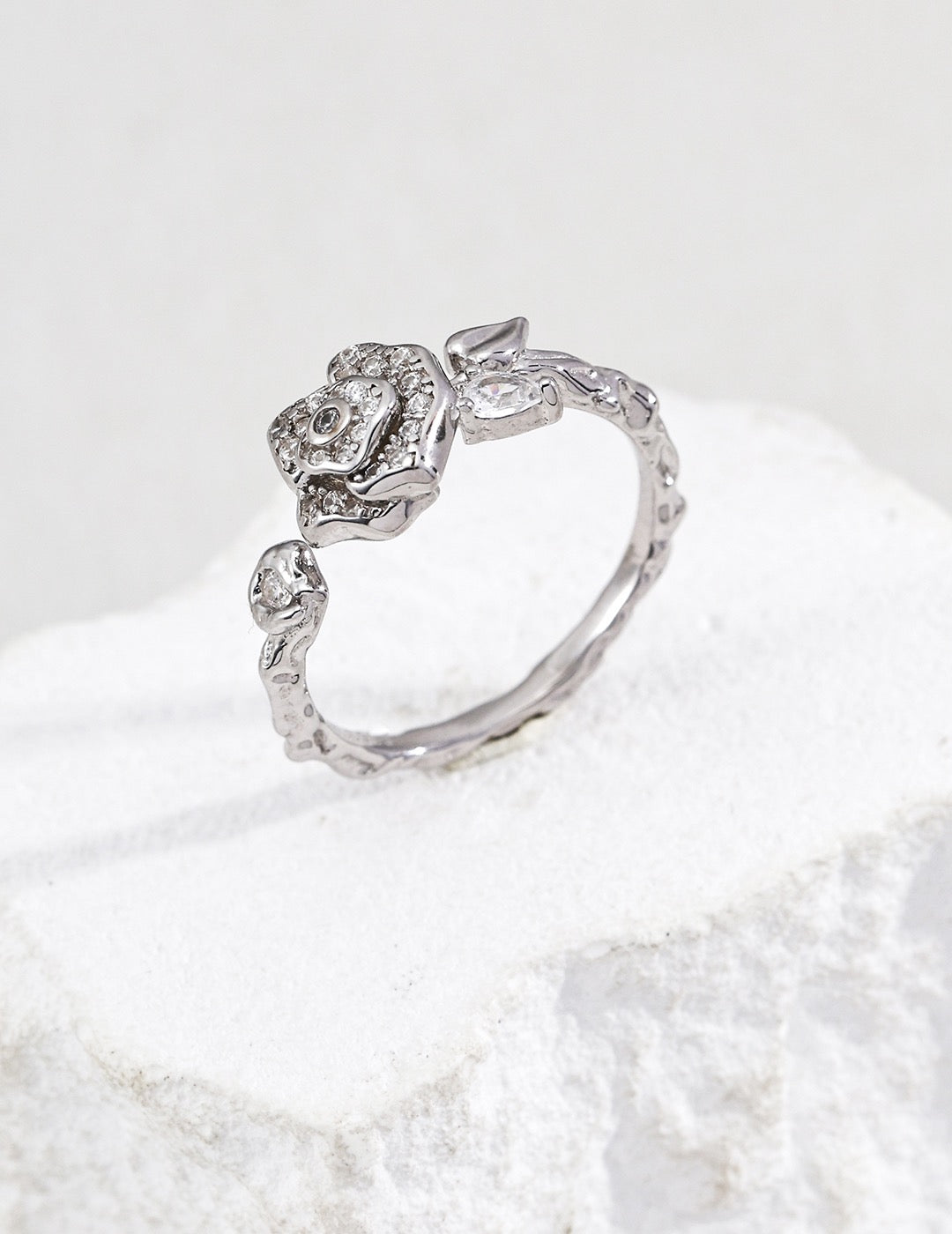 In Season · Camellia Zirconia Ring