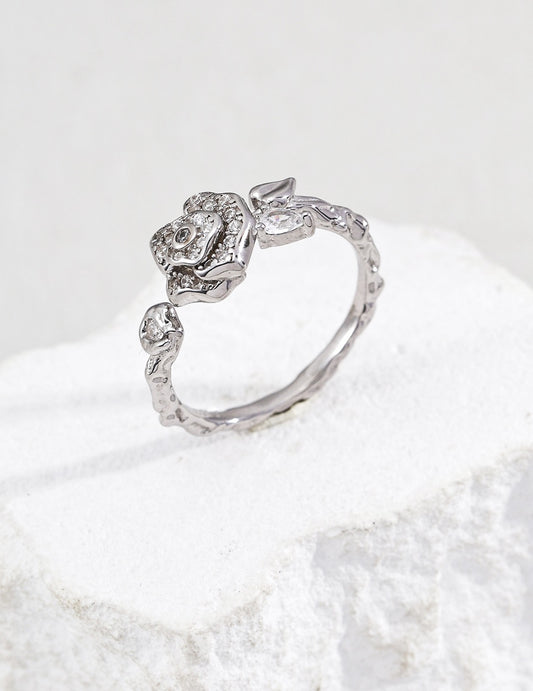 In Season · Camellia Zirconia Ring